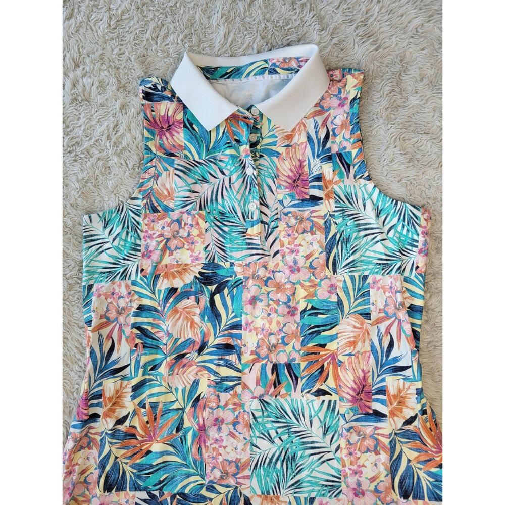 Tommy Bahama Abby Positano Palms IslandZone Tropical Dress Pockets Womens Large - Picture 4 of 10